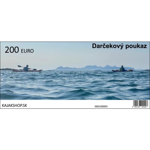 Darčekový poukaz - 200 EUR